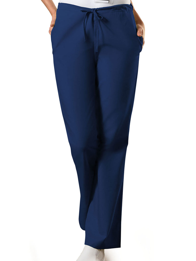 Navy - Cherokee Women's Pant - Side View