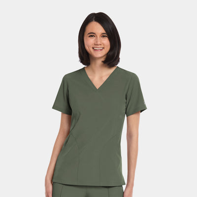 Women's 3 Pocket V-Neck Scrub Top