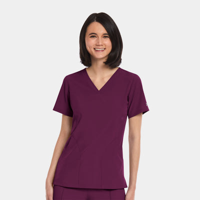 Women's 3 Pocket V-Neck Scrub Top
