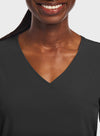 Blk - Maevn Women's Scrub Tops - Back View