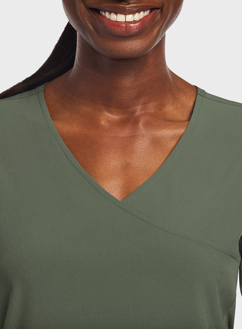 Olv - Maevn Women's Scrub Tops - Back View