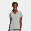 Quiet Grey - Maevn Scrub Tops - Detail View