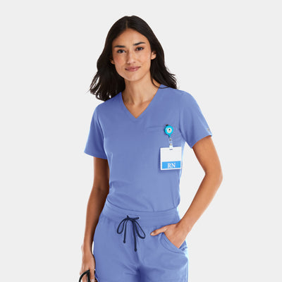 Women's 1 Pocket Matrix Impulse Tuckable V-Neck Scrub Top