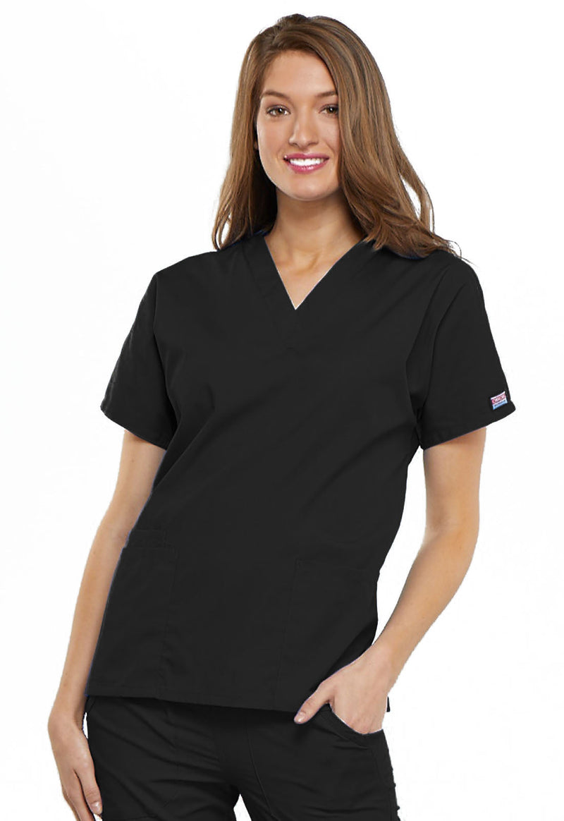Black - Cherokee Women's Top - Front View