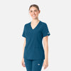 Caribbean Blue - Maevn Scrub Tops - Detail View
