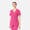 Hot Pink - Maevn Scrub Tops - Detail View