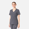Pewter - Maevn Scrub Tops - Detail View