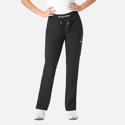 Women's 6 Pocket Momentum Full Elastic Pull on Scrub Pant