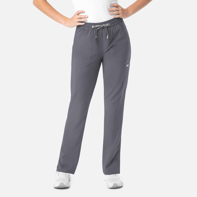 Women's 6 Pocket Momentum Full Elastic Pull on Scrub Pant