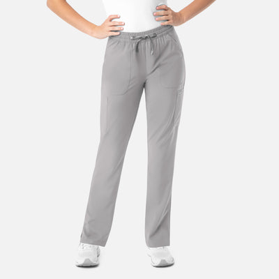 Women's 6 Pocket Full Elastic Pull on Scrub Pants