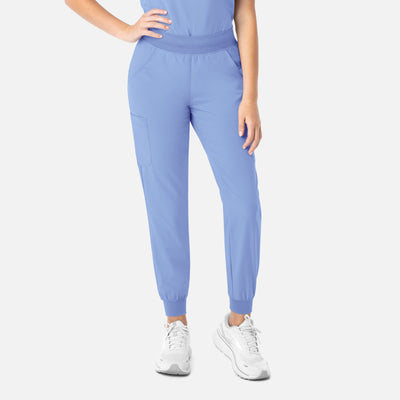 Women's 8 Pocket Momentum Yoga Waist Scrub Jogger