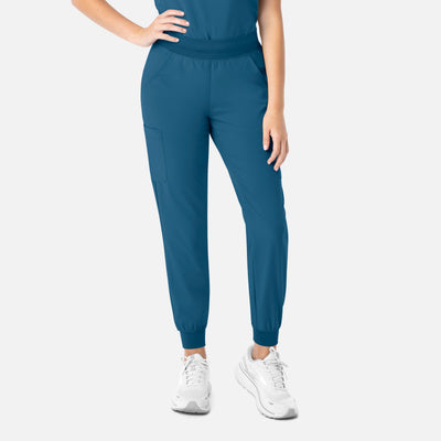 Women's 8 Pocket Yoga Waist Scrub Jogger