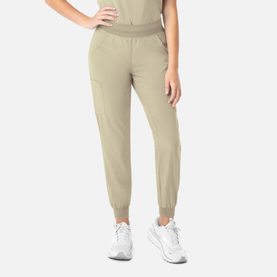 Women's 8 Pocket Yoga Waist Scrub Jogger