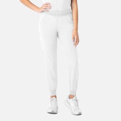 Women's 8 Pocket Yoga Waist Scrub Jogger