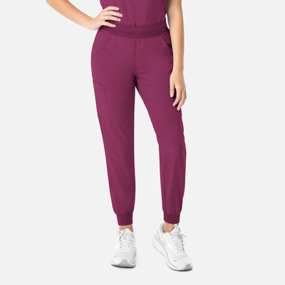 Women's 8 Pocket Yoga Waist Scrub Jogger