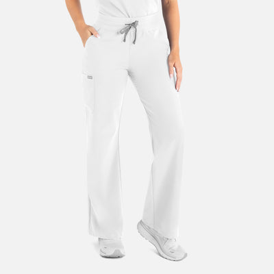 Women's 5 Pocket Momentum High Waist Full Elastic Wide Leg Scrub Pant