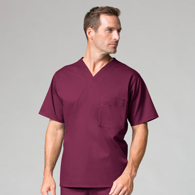 Men's 1 Pocket Utility V-Neck Scrub Top