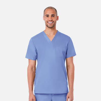 Men's 1 Pocket V-Neck Scrub Top