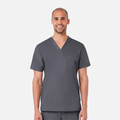 Men's 1 Pocket V-Neck Scrub Top