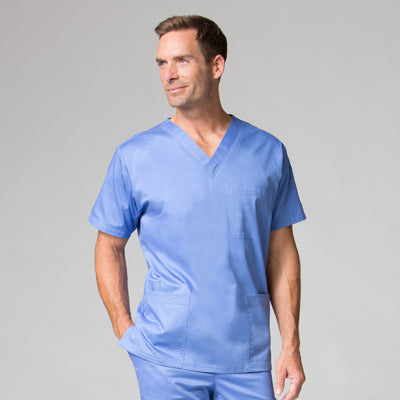 Men's 4 Pocket V-Neck Scrub Top
