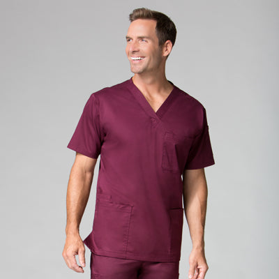 Men's 4 Pocket V-Neck Scrub Top