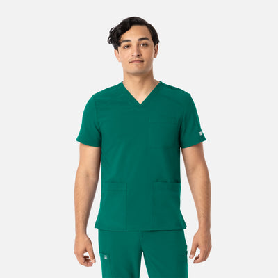 Filipina médica Matrix con cuello en V y 3 bolsillos para hombre