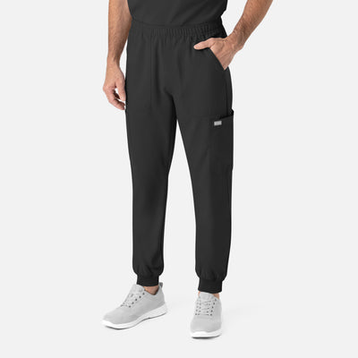 Men's 6 Pocket Full Elastic Scrub Jogger