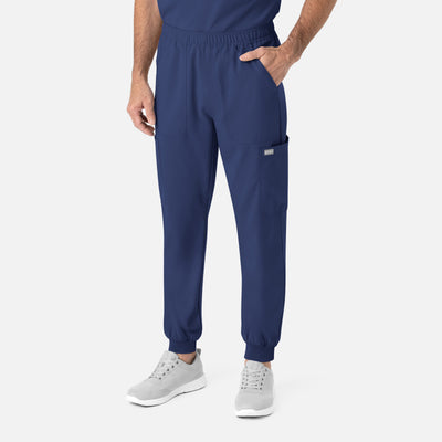 Men's 6 Pocket Full Elastic Scrub Jogger