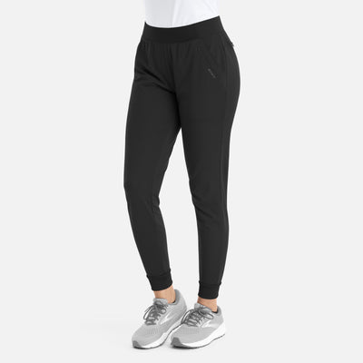 Women's 6 Pocket Mid Rise Elastic Scrub Jogger