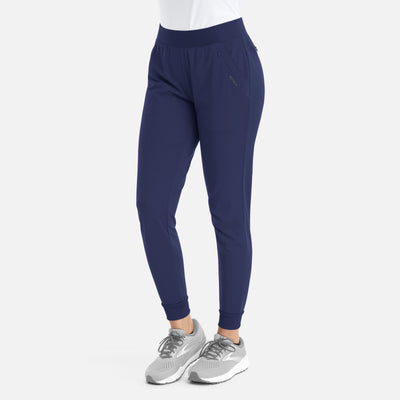 Women's 6 Pocket Mid Rise Elastic Scrub Jogger