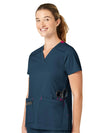 WonderWink WonderFLEX Verity Women's 4-Pocket Stretch V-Neck Scrub Top