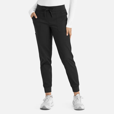 Women's 5 Pocket Matrix Yoga Waist Scrub Jogger