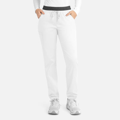 Women's 5 Pocket Contrast E-band Cargo Scrub Pants