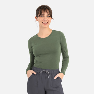 Women's Basic Long Sleeve Underscrub Tee
