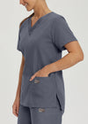Women's 3 Pocket V-Neck Scrub Top for Nursing