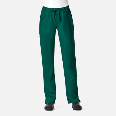 Women's 7 Pocket Full Elastic Zipper Pocket Cargo Scrub Pants