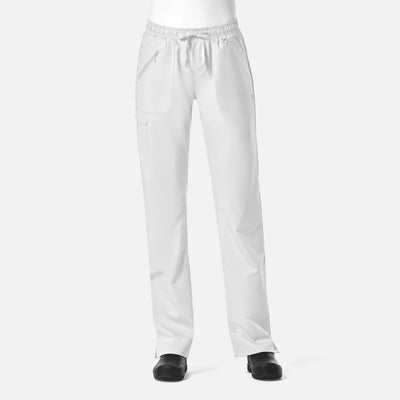 Women's 7 Pocket EON Full Elastic Zipper Pocket Cargo Scrub Pant