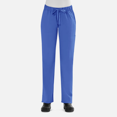 Pantalones cargo quirúrgicos de mujer con cintura completa y 4 bolsillos