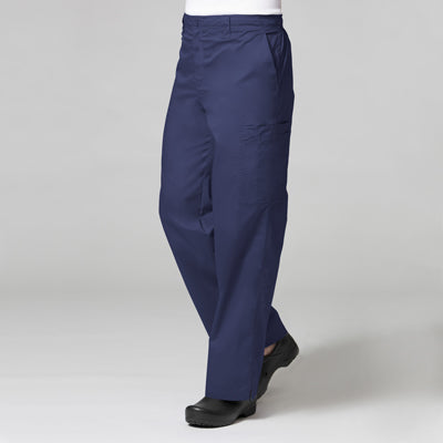 Pantalones de uniforme médico tipo cargo de hombre con 4 bolsillos
