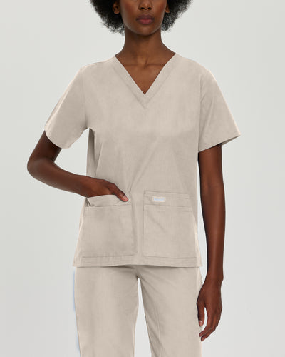 Women's V-Neck Scrub Top for Nursing