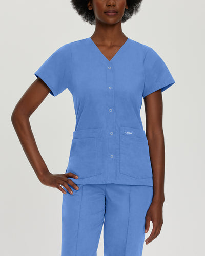 Women's 4 Pocket Essentials Scrub Top