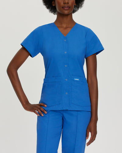 Women's 4 Pocket Essentials Scrub Top