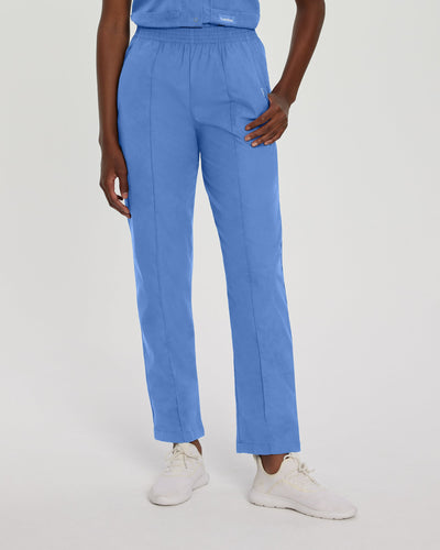 Pantalón de uniforme médico para mujer con pierna cónica y 2 bolsillos