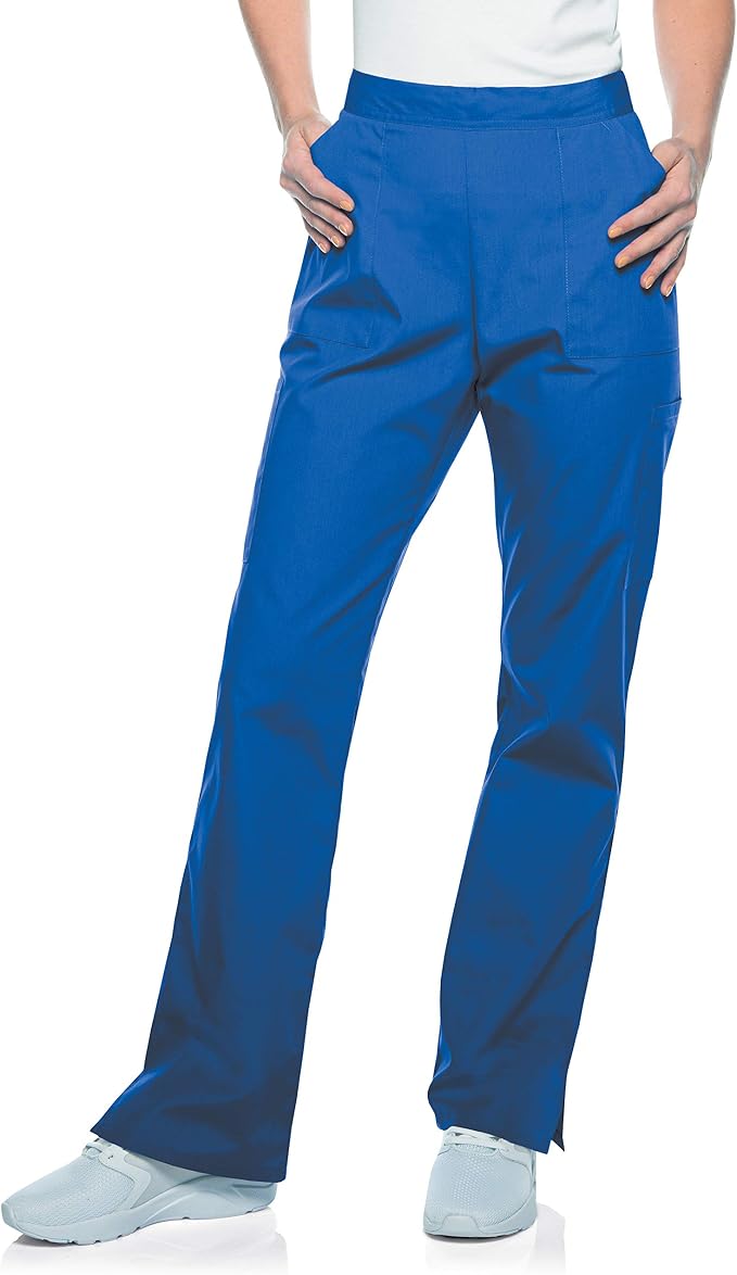 ROYAL - Landau Scrub Zone Women's 5 Pocket Cargo Straight Leg Scrub Pant for Nursing - Image 1