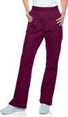 WINE - Landau Scrub Zone Women's 5 Pocket Cargo Straight Leg Scrub Pant for Nursing - Image 1
