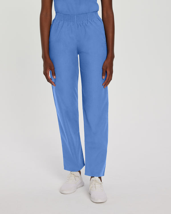 Women's 2 Pocket Essentials Basic Pull On Scrub Pants