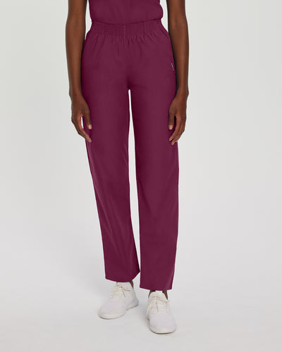 Pantalones Sanitarios Básicos de Mujer de Dos Bolsillos, sin Cremallera ni Botones