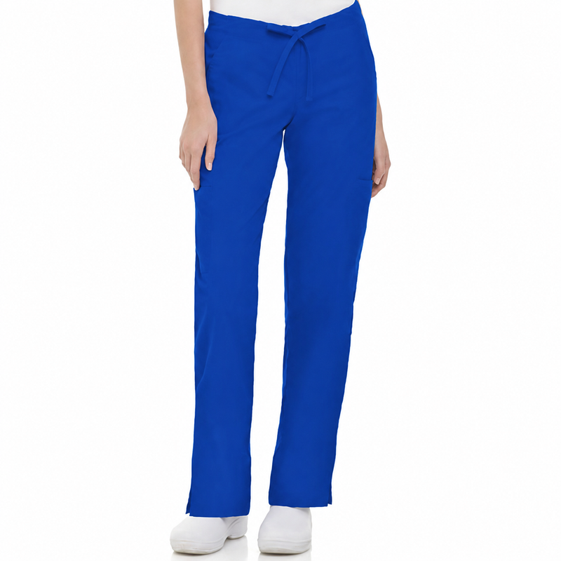 ROYAL - Landau Women's 5 Pocket Cargo Straight Leg Scrub Pant for Nursing - Image 1