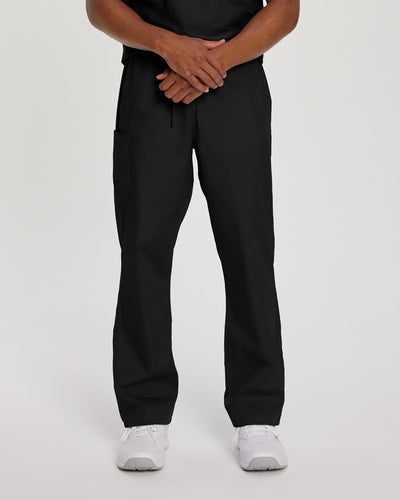 Pantalón de uniforme unisex de pierna recta con 2 bolsillos para enfermería