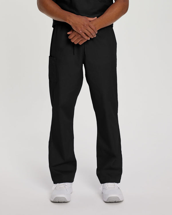 Pantalón de uniforme unisex de pierna recta con 2 bolsillos para enfermería